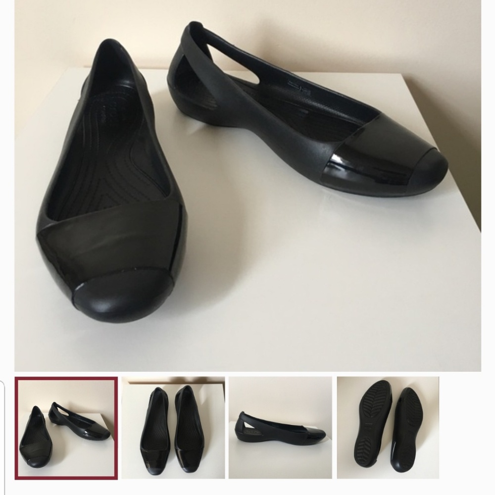 Womens Black Sienna Crocs